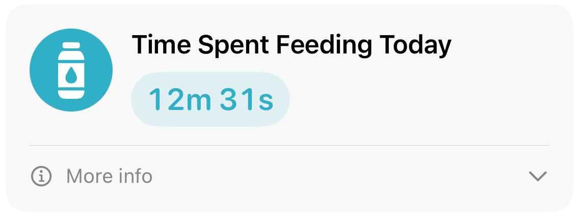 Time Spent Feeding feature screenshot